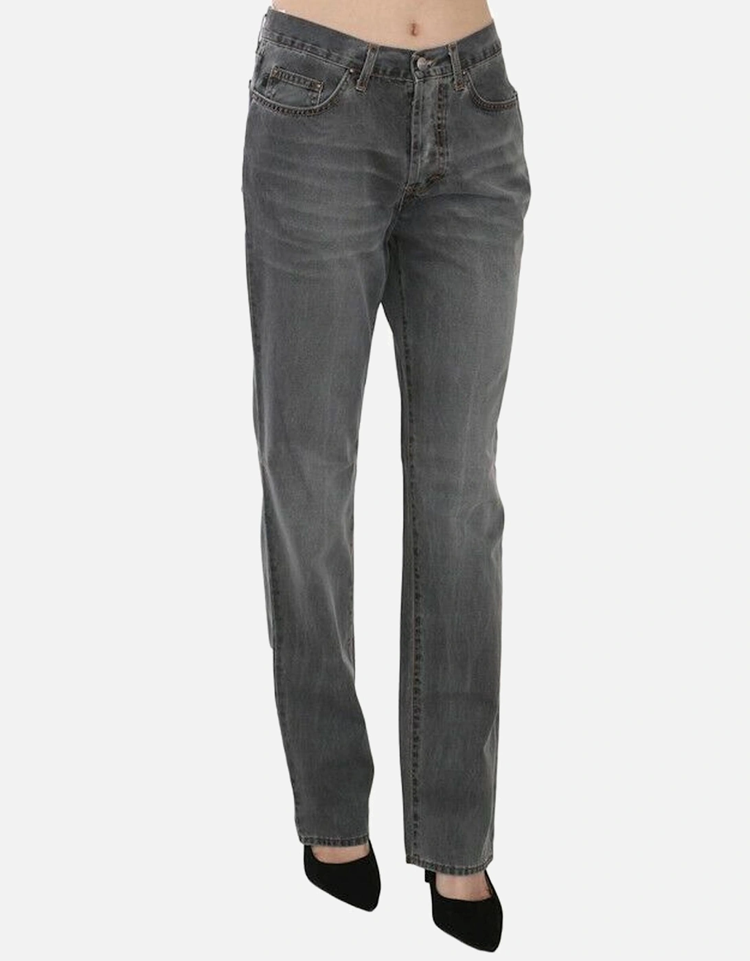 Jeans Straight Leg JU1539316 Women - Gray Jeans