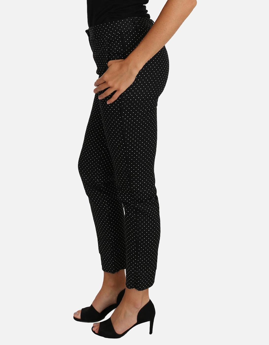 Dolce Gabbana Pants Polka Dot Style Women - Black Jeans