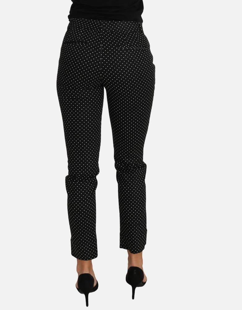Dolce Gabbana Pants Polka Dot Style Women - Black Jeans