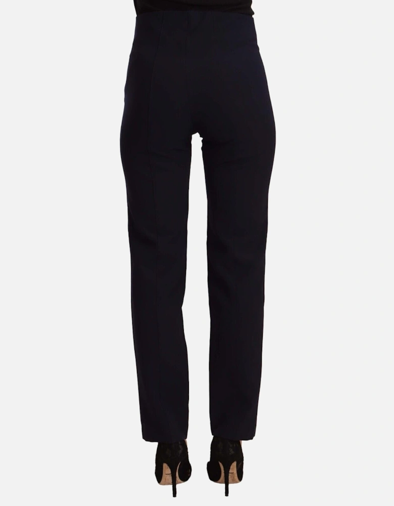 Straight Leg Pants Navy Women - Black Jeans