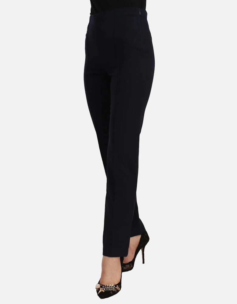 Straight Leg Pants Navy Women - Black Jeans
