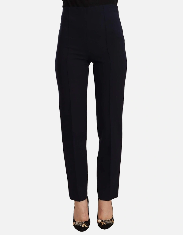 Straight Leg Pants Navy Women - Black Jeans
