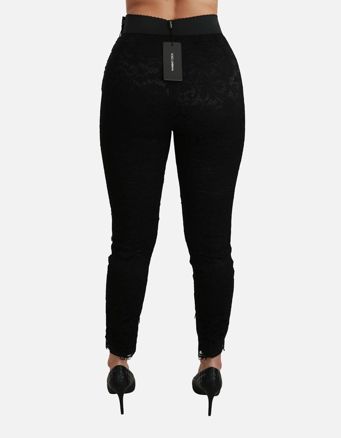 Lace Trousers Fitted Style Women - Black Jeans