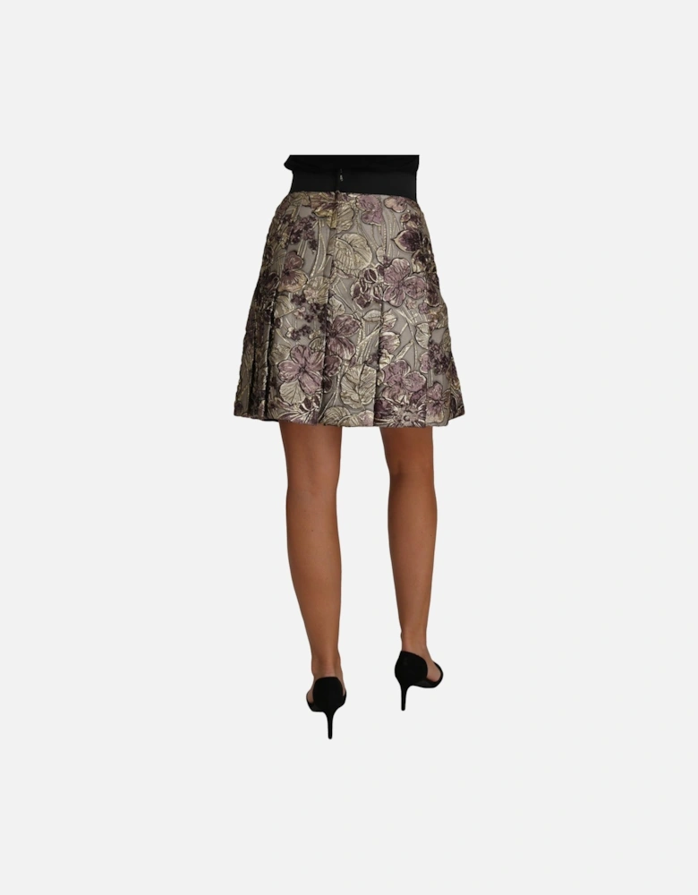 Dolce Gabbana Floral Brocade Mini Skirt Women - Multicolor