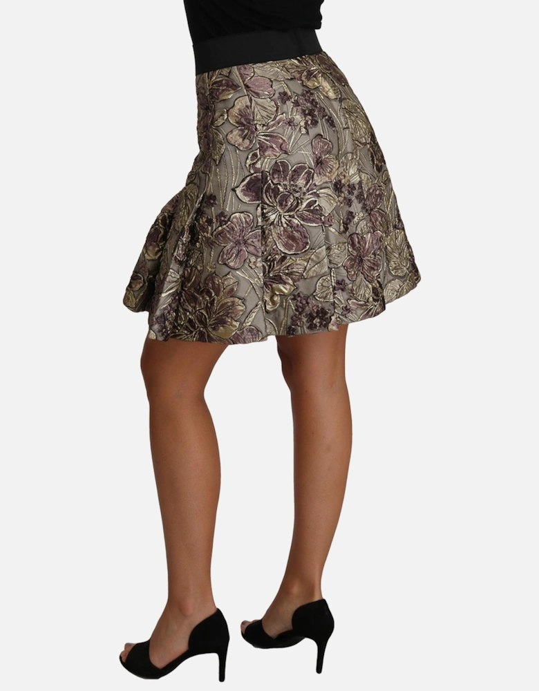 Dolce Gabbana Floral Brocade Mini Skirt Women - Multicolor
