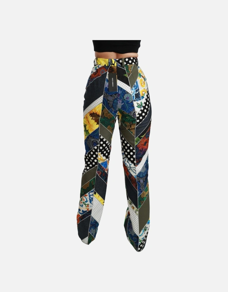 Dolce Gabbana Sunflower Patchwork Trousers Women - Multicolor Jeans