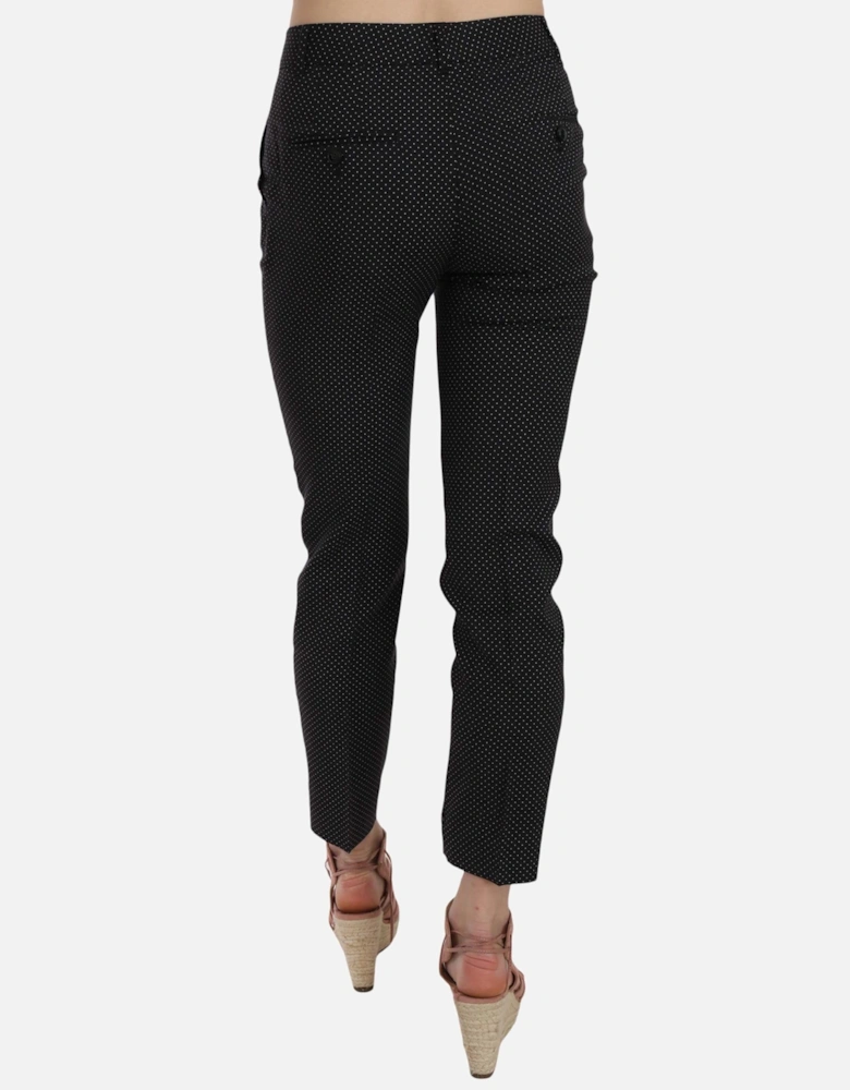 Dolce Gabbana PAN70012 Polka Dot Trousers Women - Black Jeans
