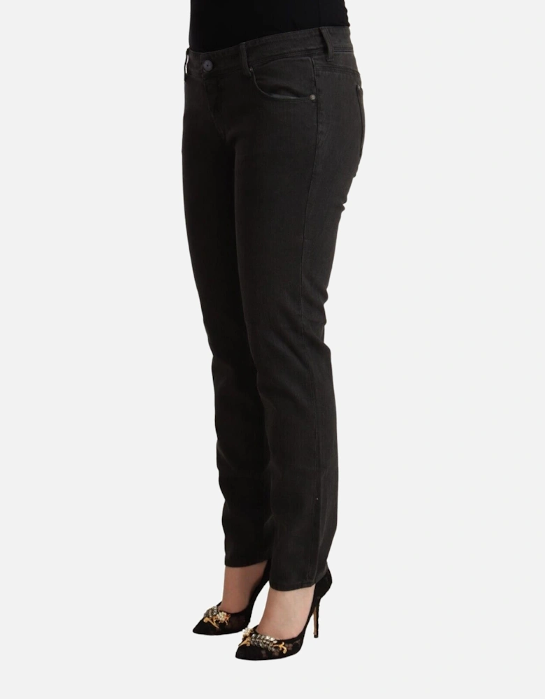 Low Waist Skinny Denim Jeans Women - Black Jeans