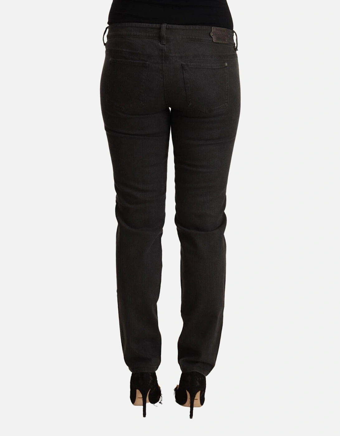 Low Waist Skinny Denim Jeans Women - Black Jeans