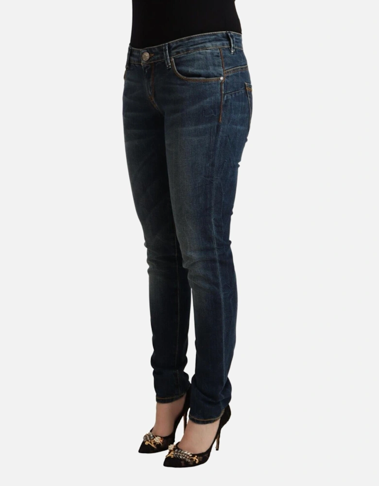 Slim Fit Low Waist Denim Jeans Women - Blue Jeans