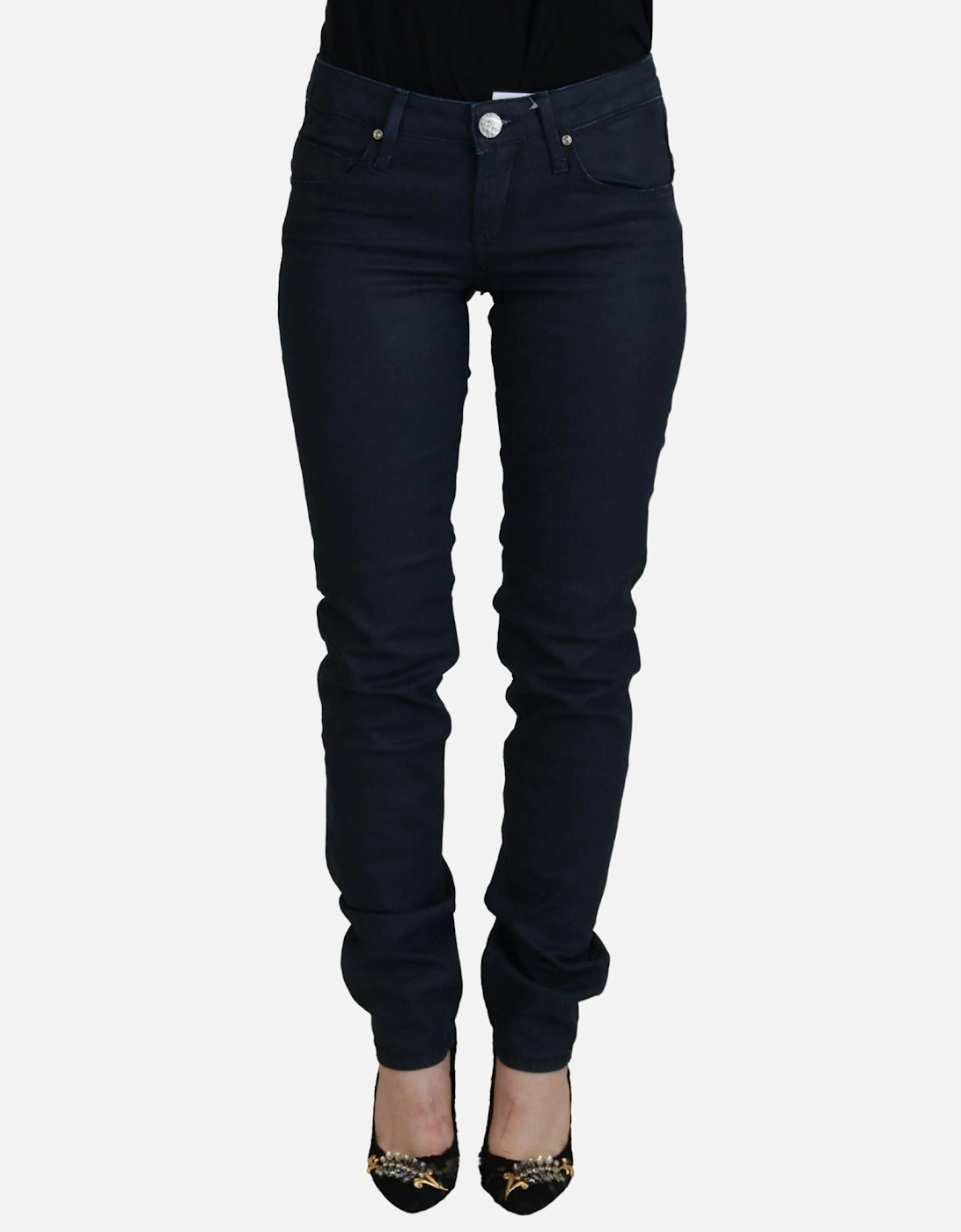 Low Waist Skinny Denim Jeans Women - Blue Jeans, 7 of 6