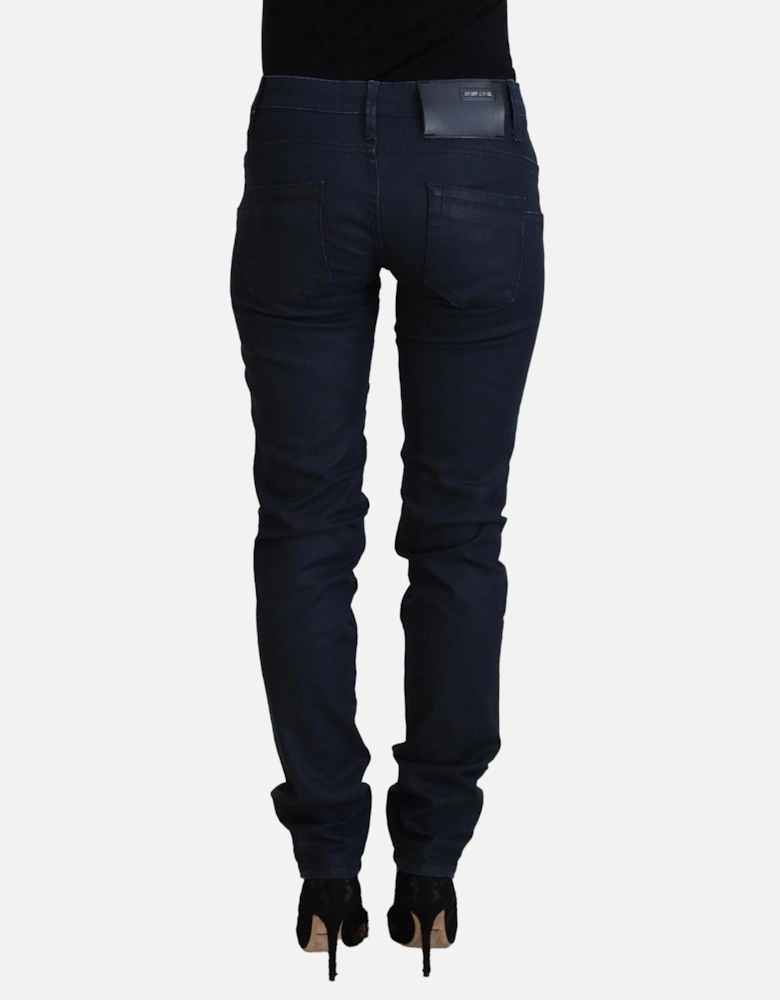 Low Waist Skinny Denim Jeans Women - Blue Jeans