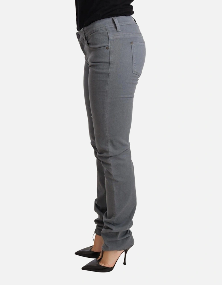 Grey Straight Leg Jeans Women - Gray Jeans