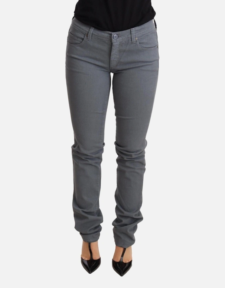 Grey Straight Leg Jeans Women - Gray Jeans