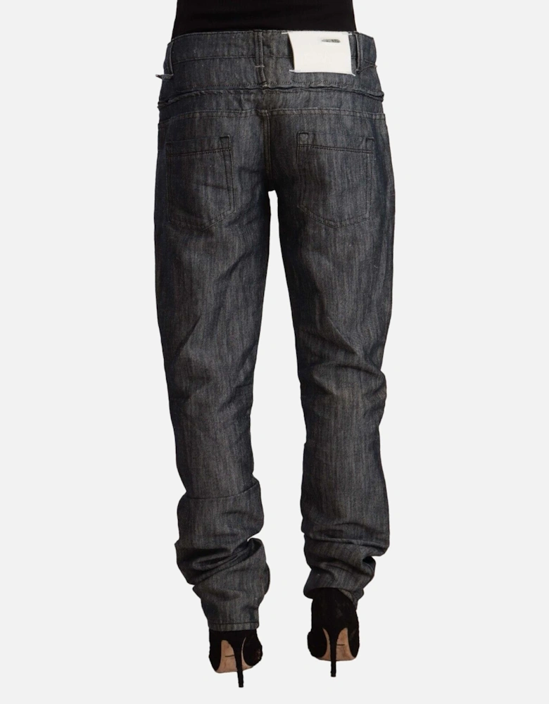 Relaxed Fit Jeans Dark Wash Women - Gray Jeans