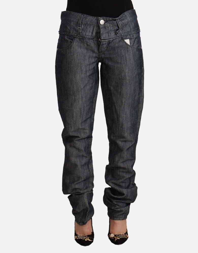 Relaxed Fit Jeans Dark Wash Women - Gray Jeans