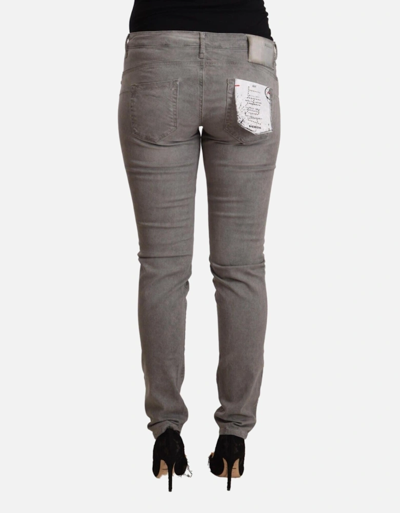 Grey Straight Leg Jeans Style PAN71841 Women - Gray Jeans