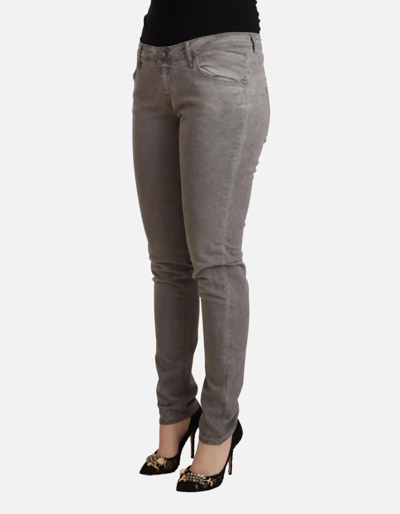 Grey Straight Leg Jeans Style PAN71841 Women - Gray Jeans