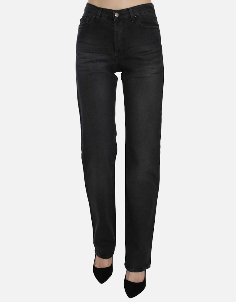 Black Jeans Straight Leg Women Jeans