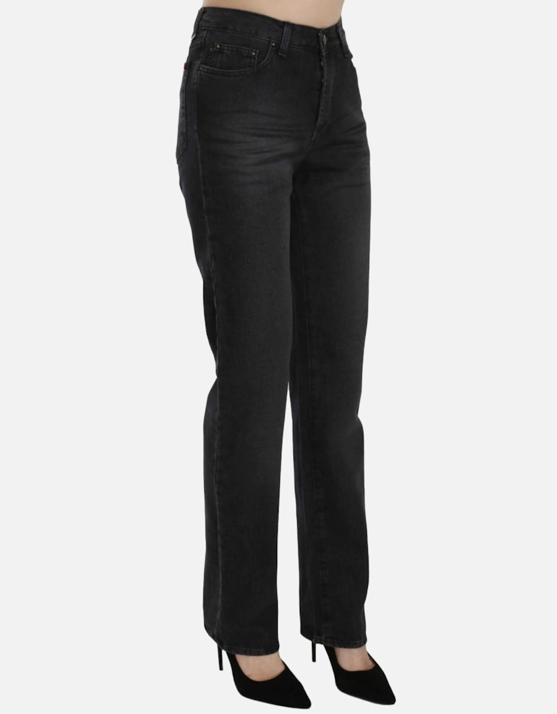 Black Jeans Straight Leg Women Jeans
