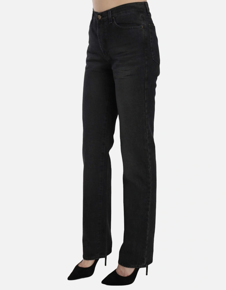 Black Jeans Straight Leg Women Jeans