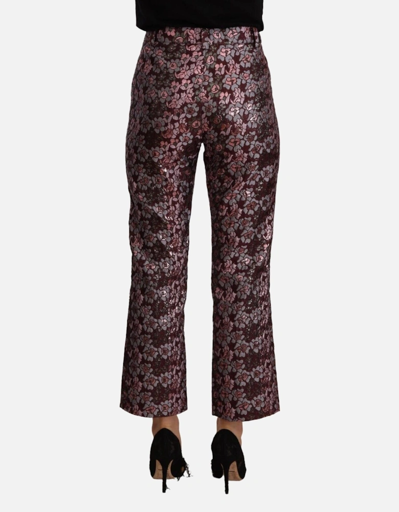 Cropped Floral Pants Women - Multicolor Jeans