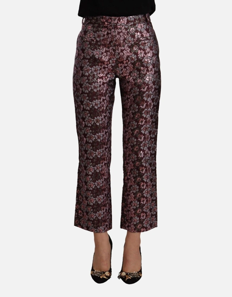 Cropped Floral Pants Women - Multicolor Jeans