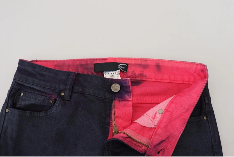 Cavalli Coated Skinny Jeans Navy Women - Black Jeans