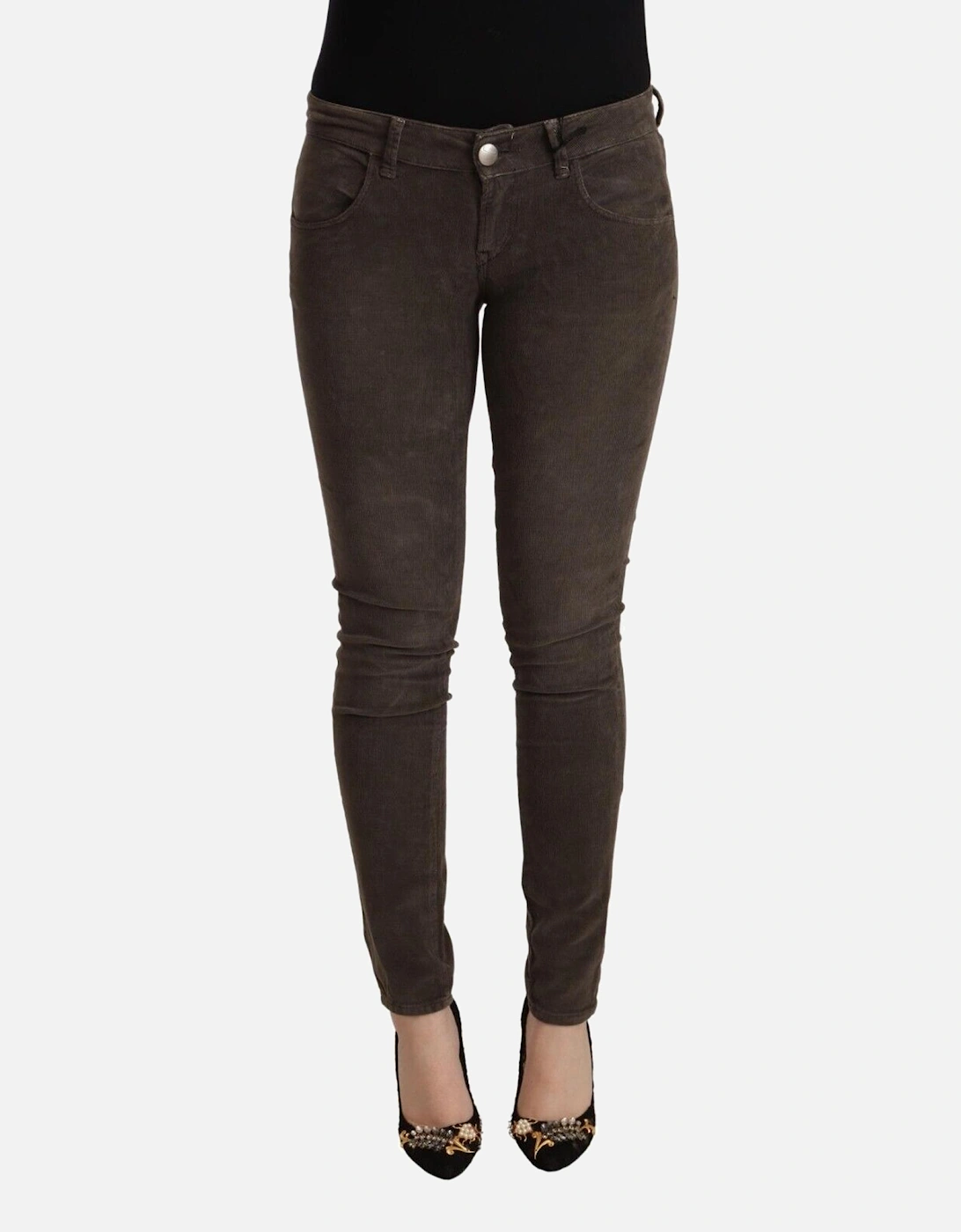 Corduroy Pants Women - Brown Jeans, 4 of 3