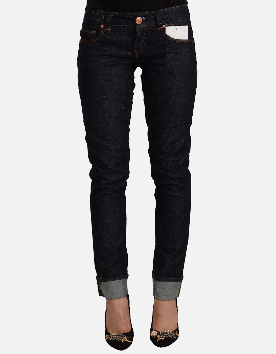 Skinny Jeans Dark Wash Women - Black Jeans, 4 of 3