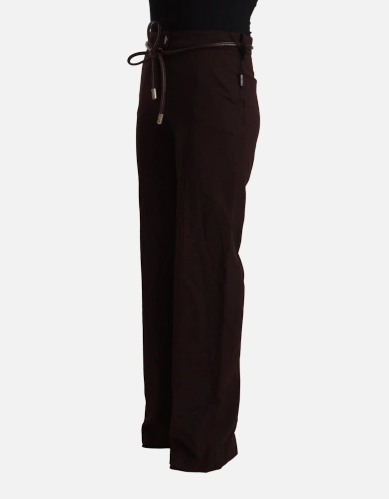 PAN72124 Brown Straight Leg Pants Women - Black Jeans