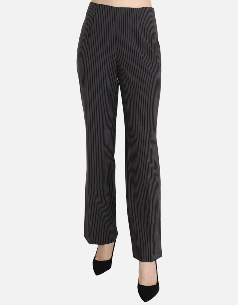 Pinstripe Pants PAN70094 Women - Black Jeans