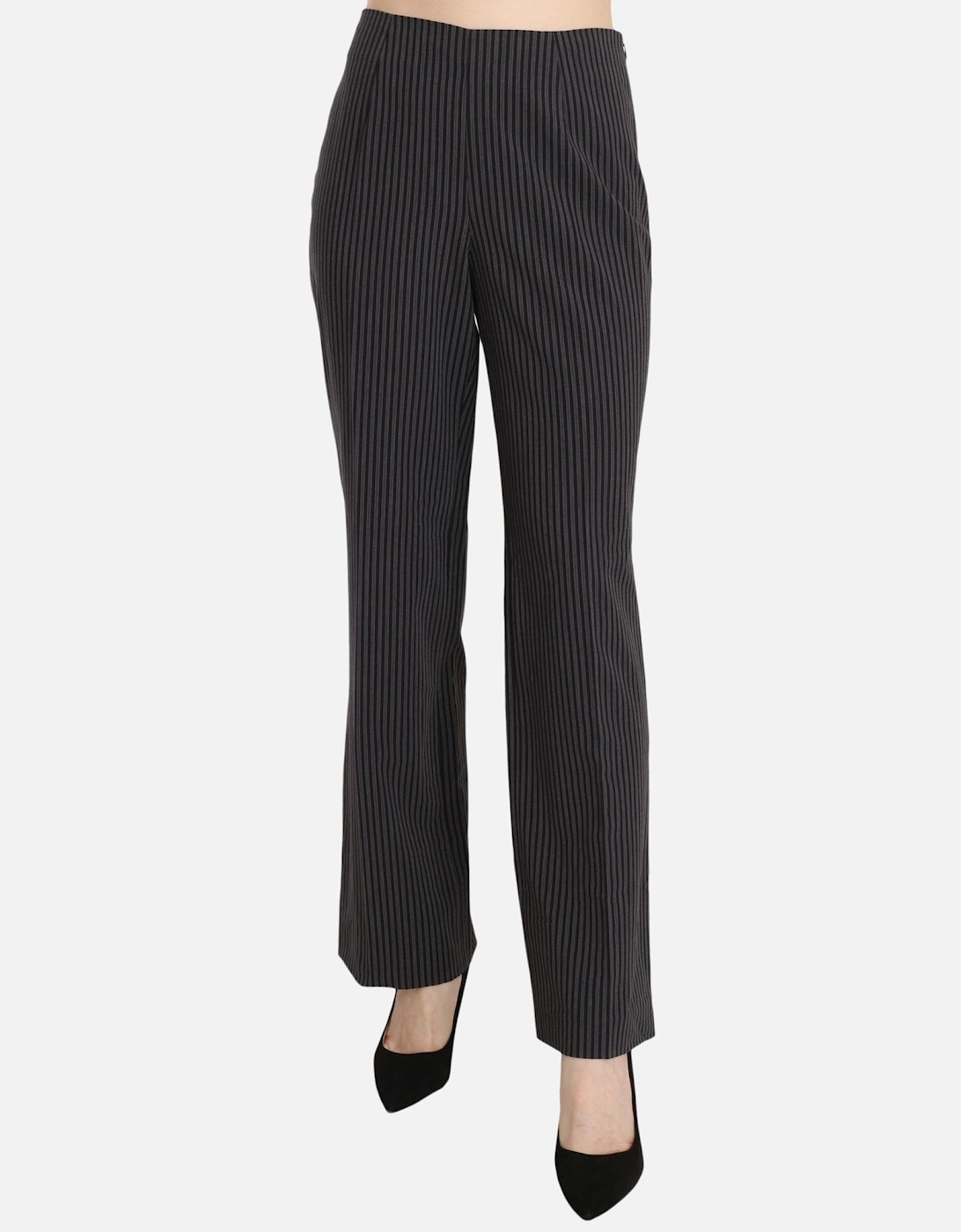 Pinstripe Pants PAN70094 Women - Black Jeans, 5 of 4