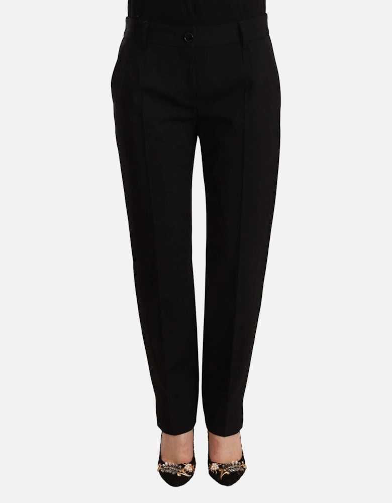 Dolce Gabbana Straight Leg Trousers Women - Black Jeans