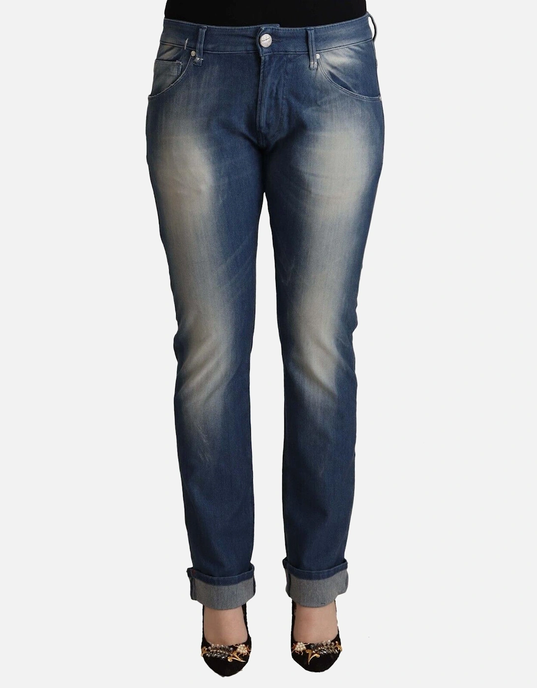 PAN71205 Straight Leg Jeans Women - Blue Jeans, 4 of 3