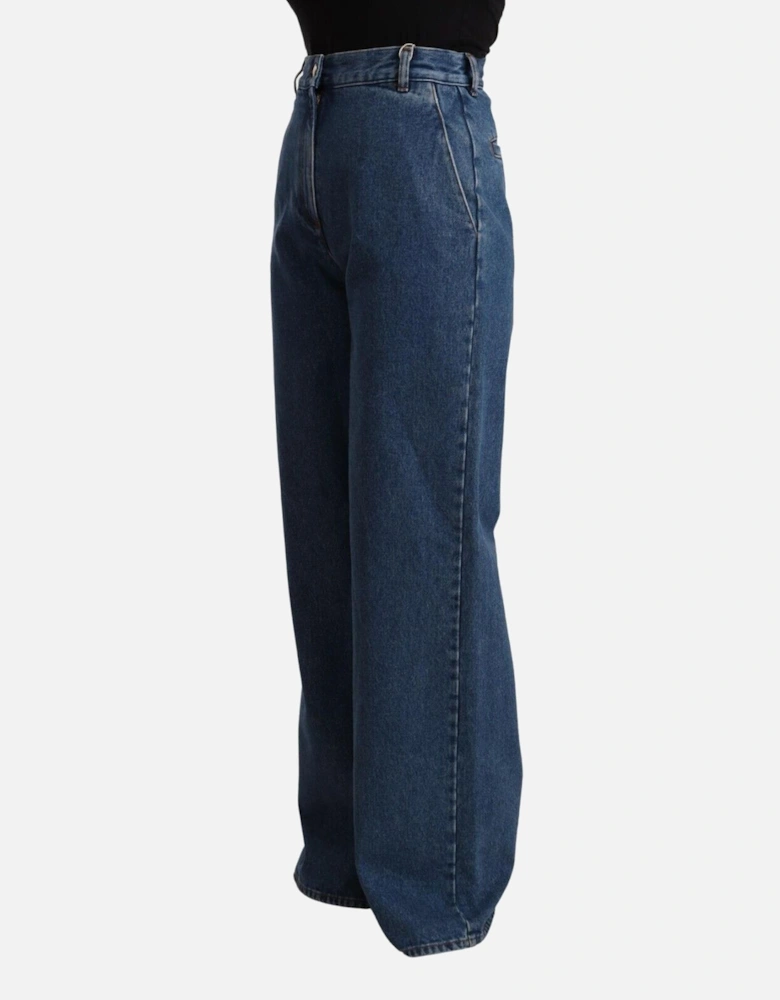 Wide Leg Jeans Denim Pants Women - Blue Jeans