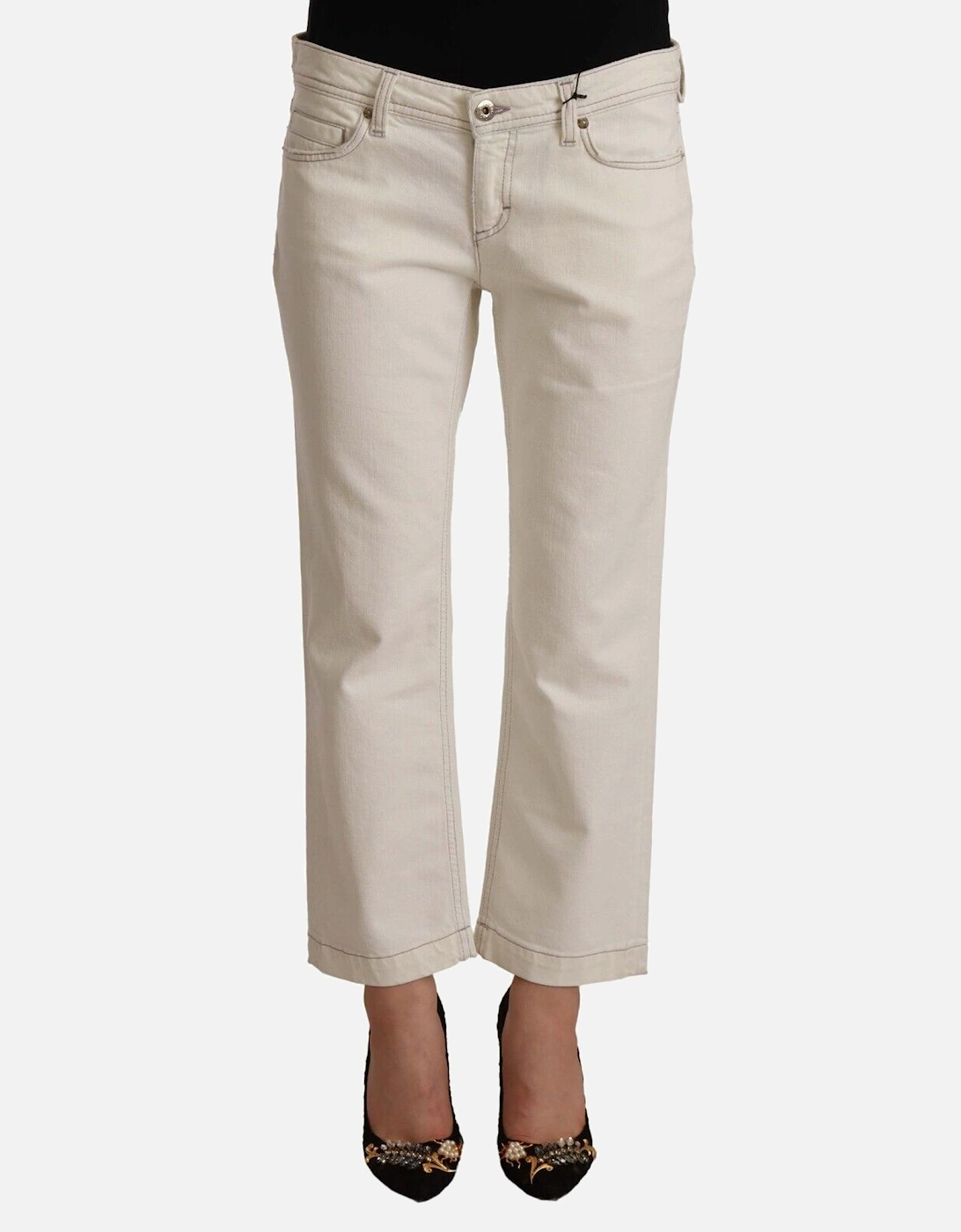 Dolce Gabbana Beige Jeans Women - Off White Jeans, 4 of 3