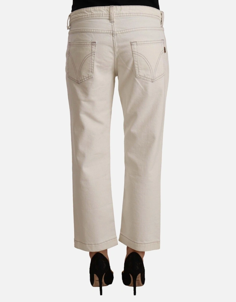 Dolce Gabbana Beige Jeans Women - Off White Jeans