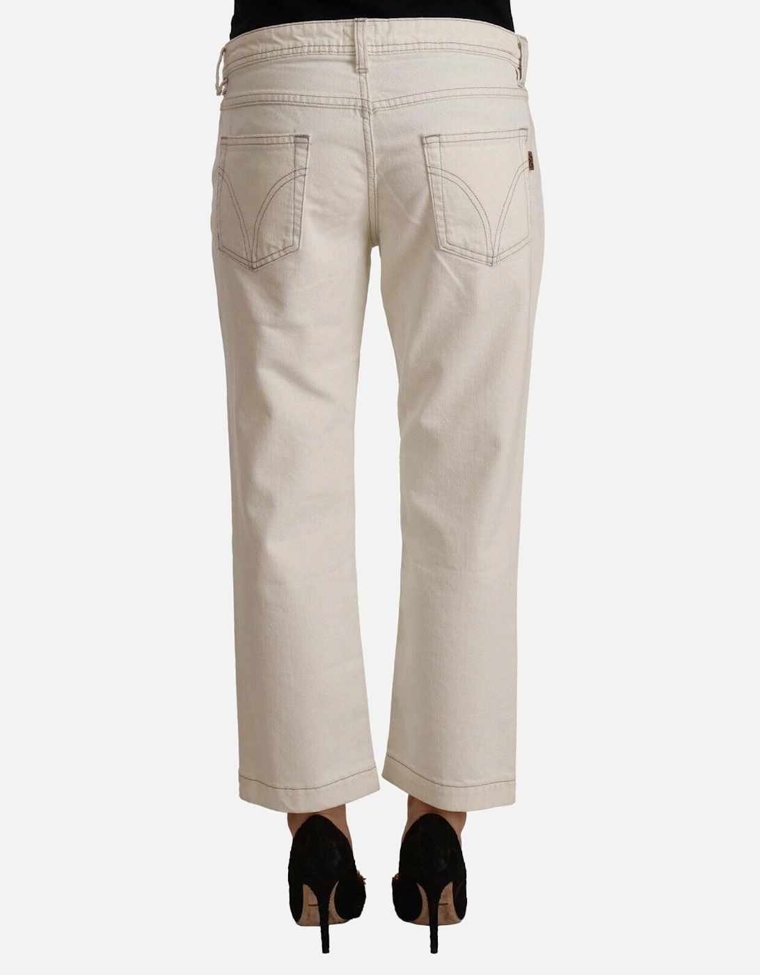 Dolce Gabbana Beige Jeans Women - Off White Jeans