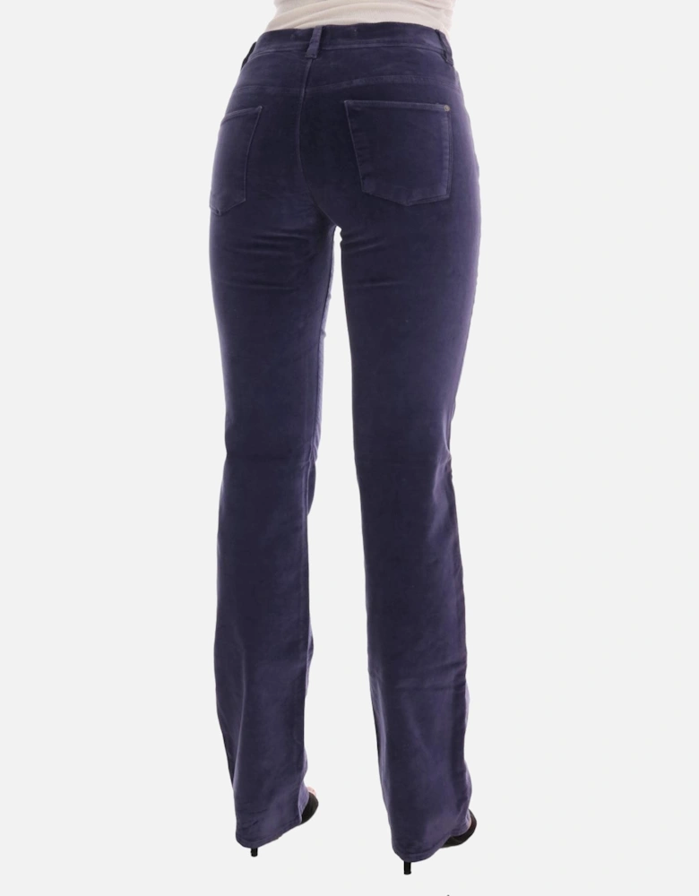Velvet Bootcut Pants Women - Purple Jeans
