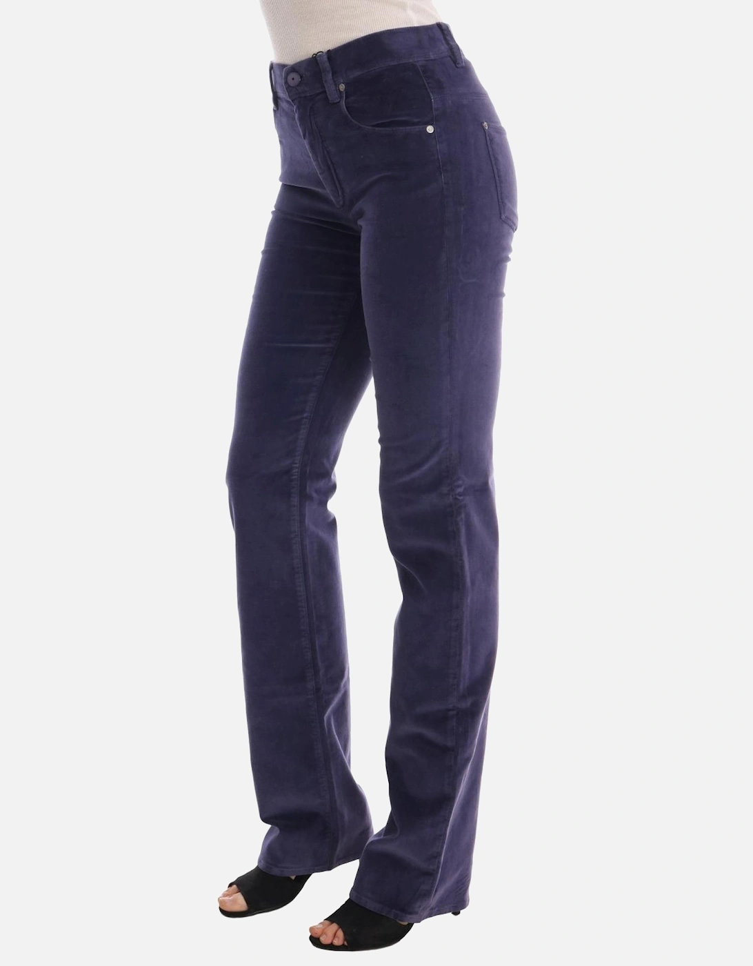 Velvet Bootcut Pants Women - Purple Jeans