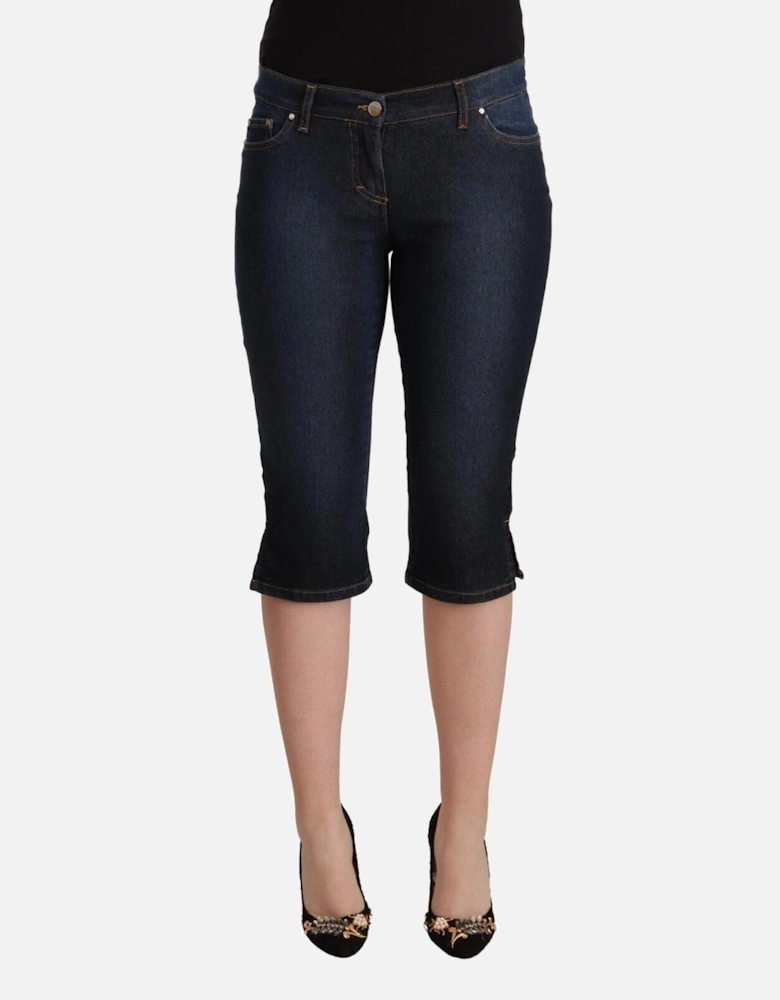 Capri Jeans Slim Fit PAN72213 Women - Blue Jeans