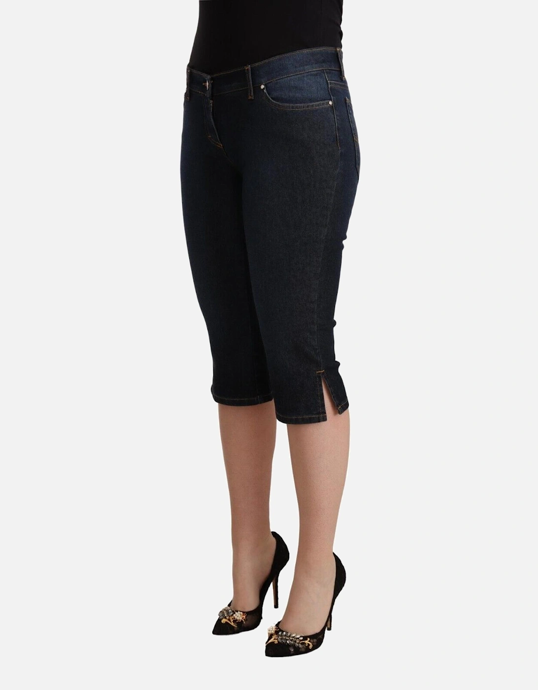 Capri Jeans Slim Fit PAN72213 Women - Blue Jeans