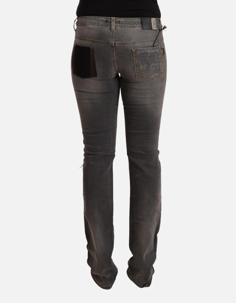 Jeans Straight Leg Women - Gray Jeans
