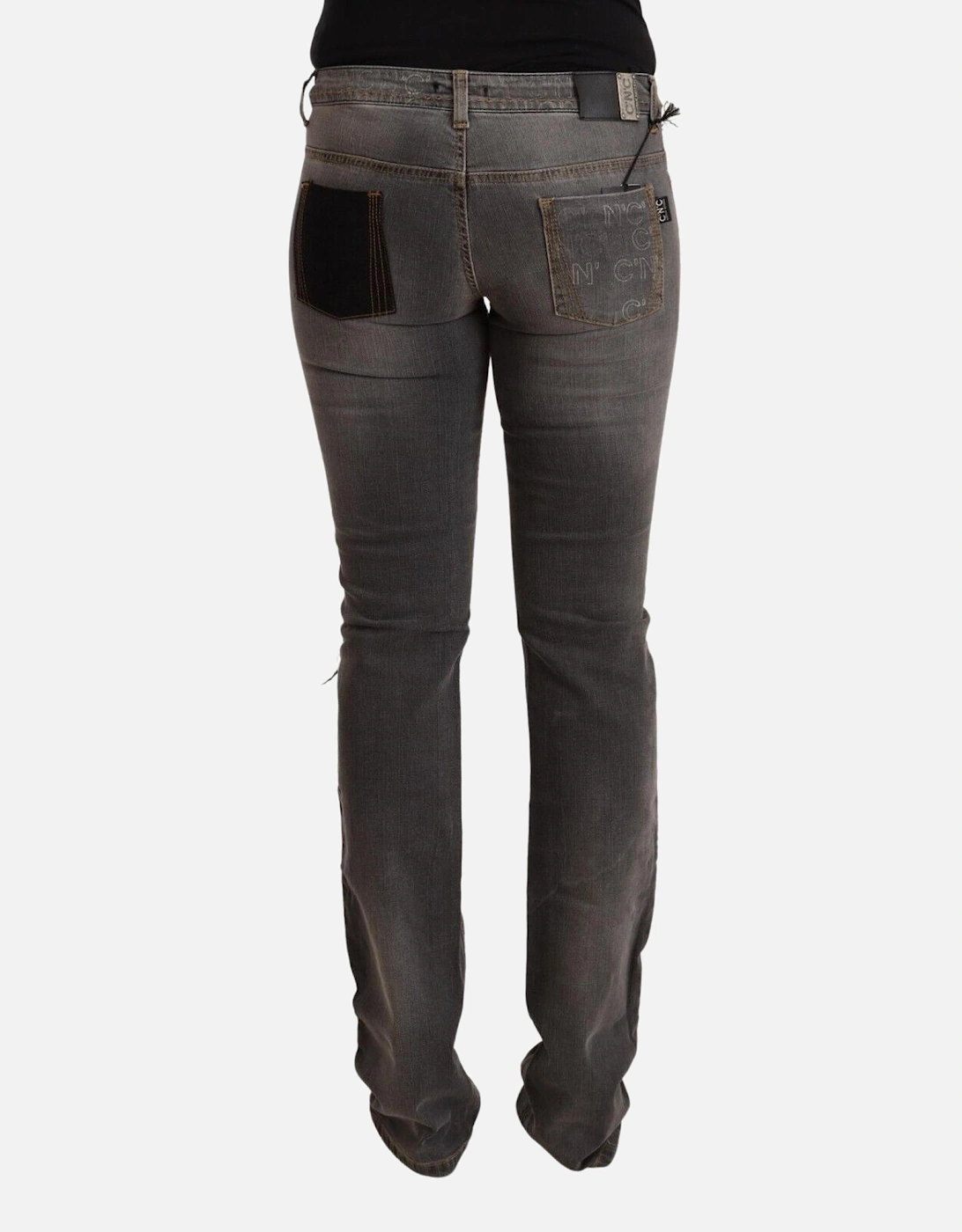Jeans Straight Leg Women - Gray Jeans