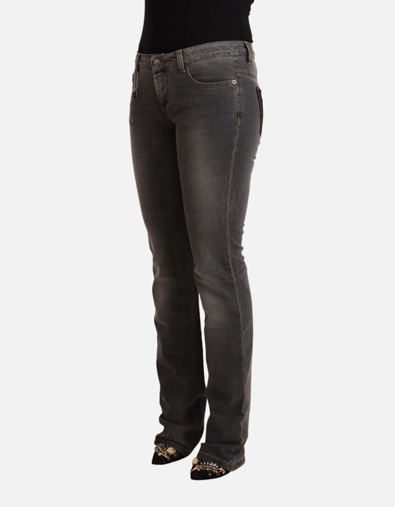 Jeans Straight Leg Women - Gray Jeans