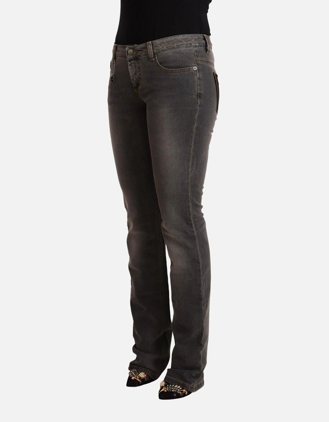 Jeans Straight Leg Women - Gray Jeans