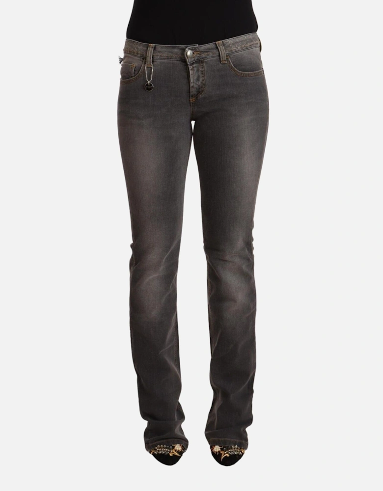 Jeans Straight Leg Women - Gray Jeans