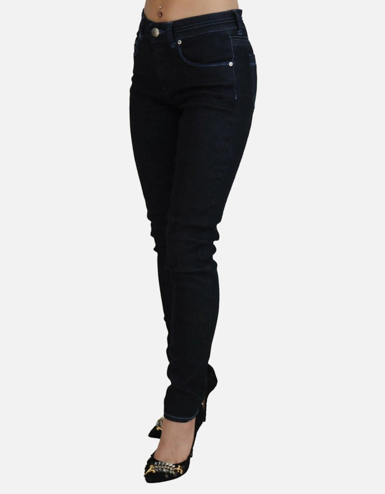Low Waist Slim Fit Denim Jeans Women - Blue Jeans