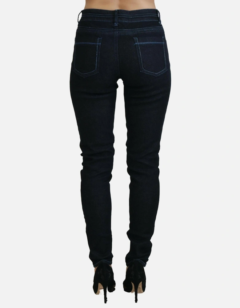 Low Waist Slim Fit Denim Jeans Women - Blue Jeans